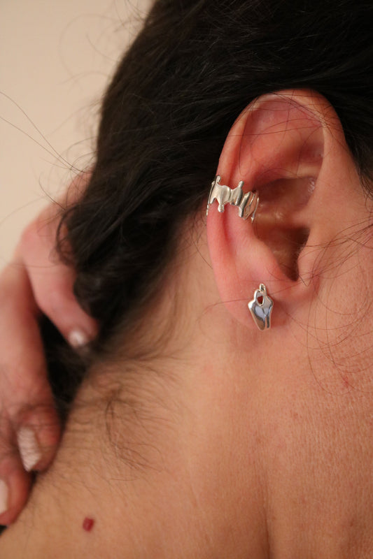 Ear Cuff Συνάντηση, Ασήμι 925